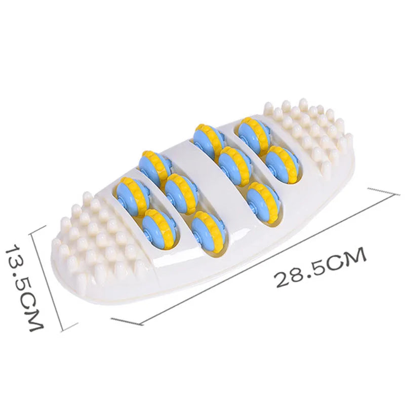 Pedicure machine foot row roller massager acupoints foot foot massager round plate mini 4 rows foot massage roller Spa Massage
