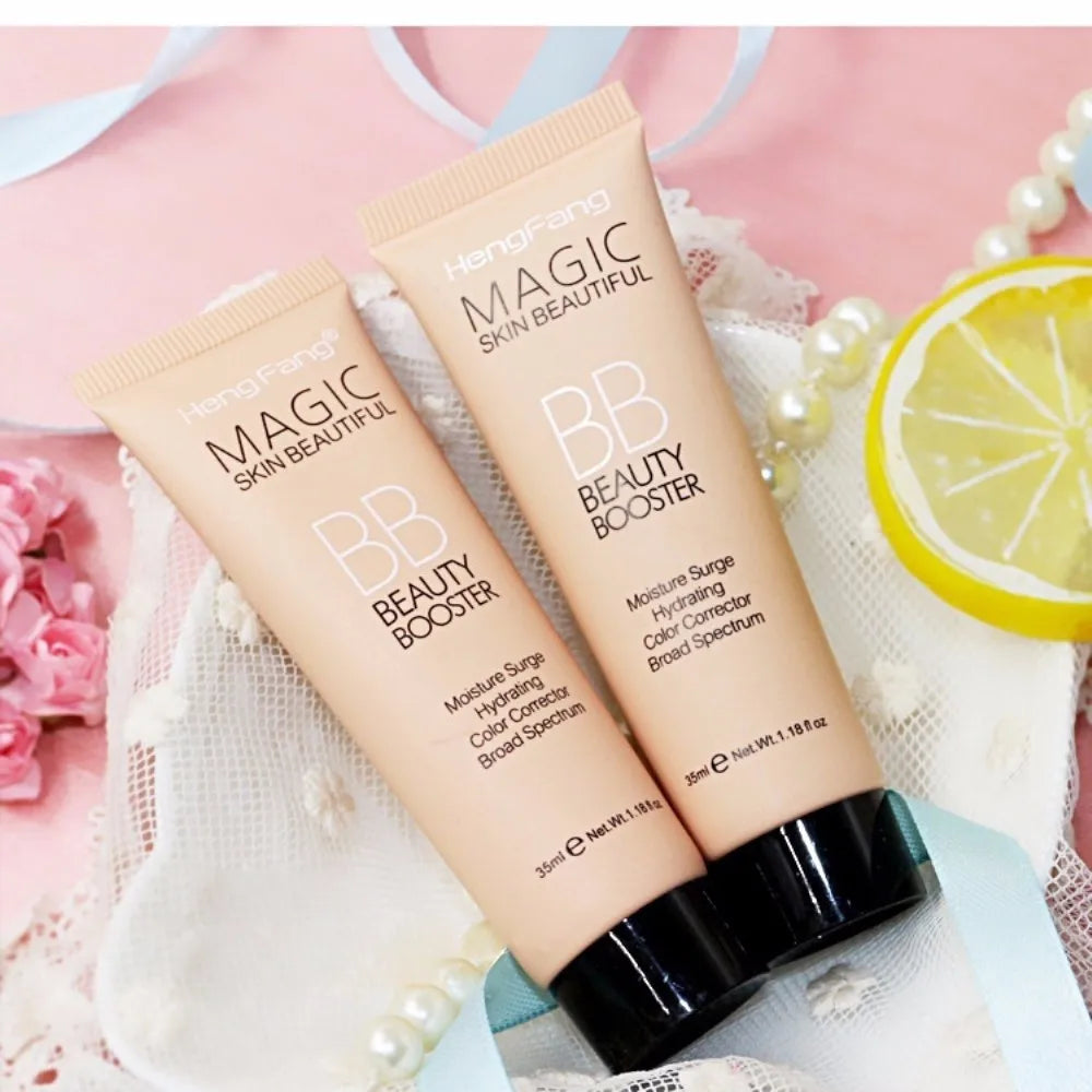 Natural Facial Foundation Cream BB Cream Whitening Base Set Sun Cream Lasting Waterproof Concealer Brightens Face Makeup