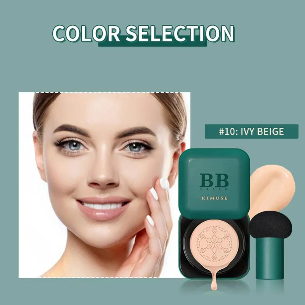 3in1 Mushroom Cushion Bb Cream Foundation Oil-control Whitening Up Make Permeable Moisturizing Waterproof Concealer M0t2