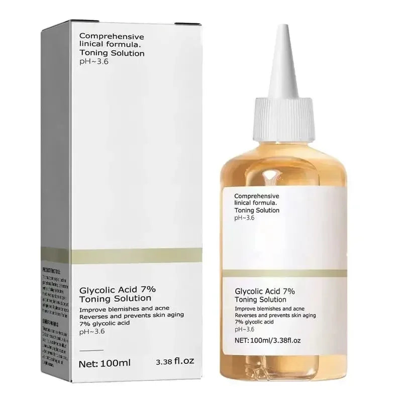 Glycolic Acid Toning Solution Lifting Wrinkles, Anti Acne Acid Toner