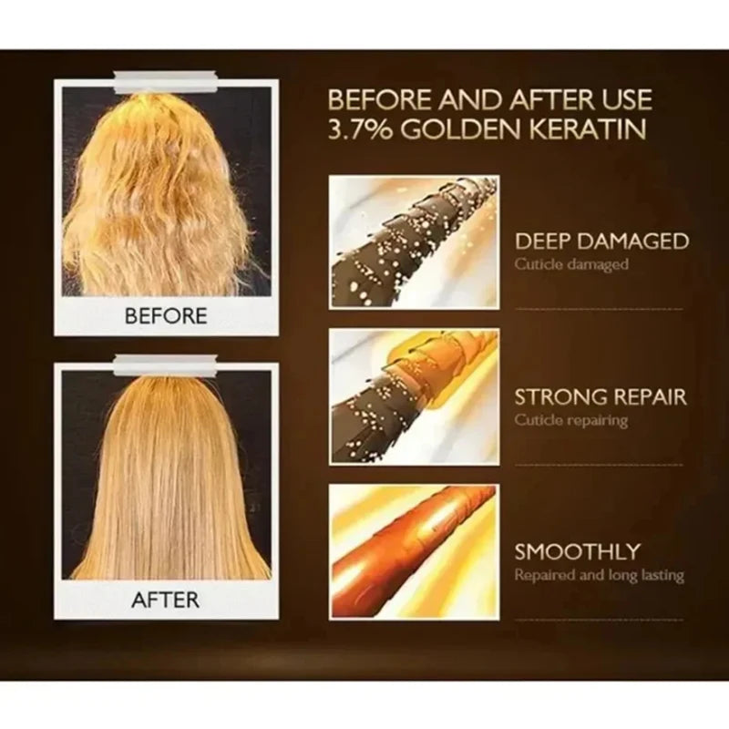 Caviar Hair Mask 5 Seconds Repair Damage Frizzy Smooth Hair Organic Keratin Straightening Restore Soft Nourish Magical Hair Care