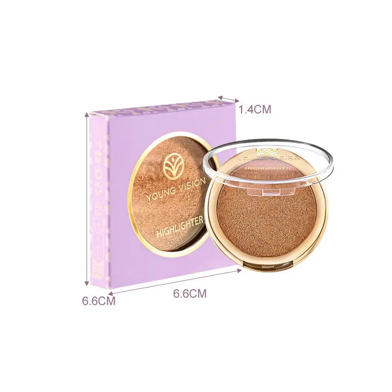 Facial Pink Highlighter Makeup Palette Face Lasting Brighten Contour Shimmer Powder Illuminator Highlight Cosmetics