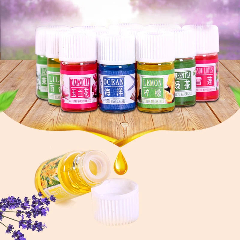 3ml*12 Lavender Essential Oil For Perfume Candles Making Spa Massage Humidifier Bath Jasmine Eucalyptus Vanilla Peppermint