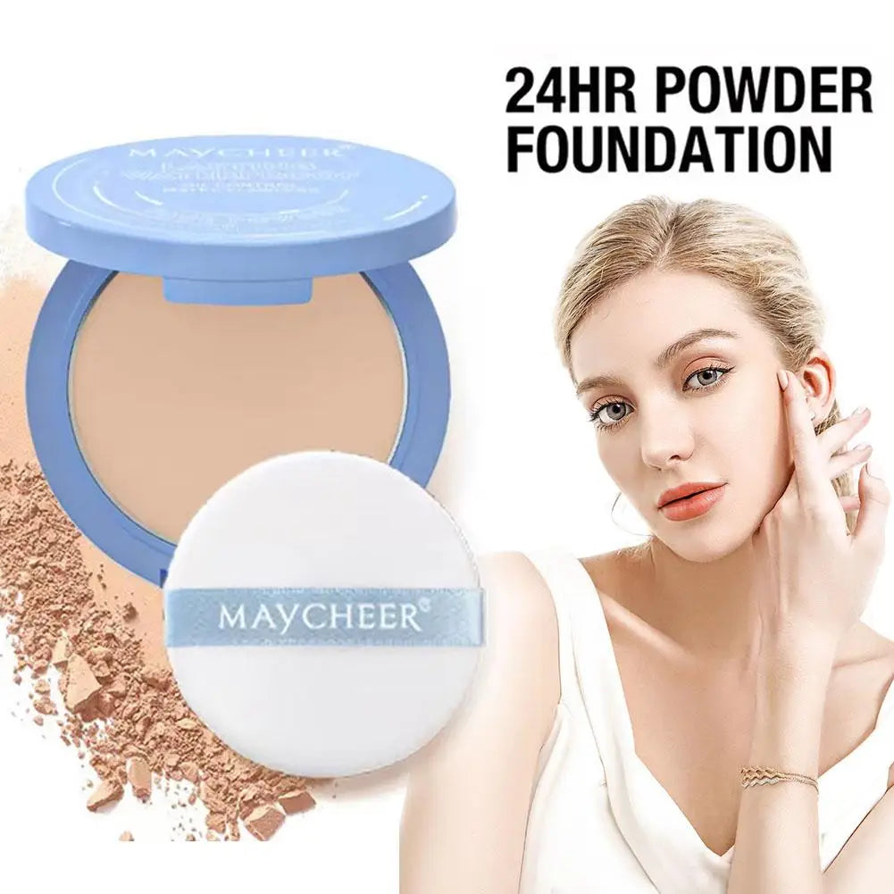 Silk Soft Mist Powder Cake Long-lasting Waterproof Texture Powder Smooth Lady Oil Sace Face Press Control Polvo Powder N7J8