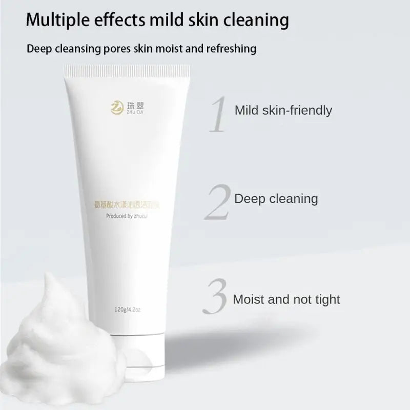 Korean Skin Natural Milk Foaming Facial Cleanser Best for Gentle Face Care