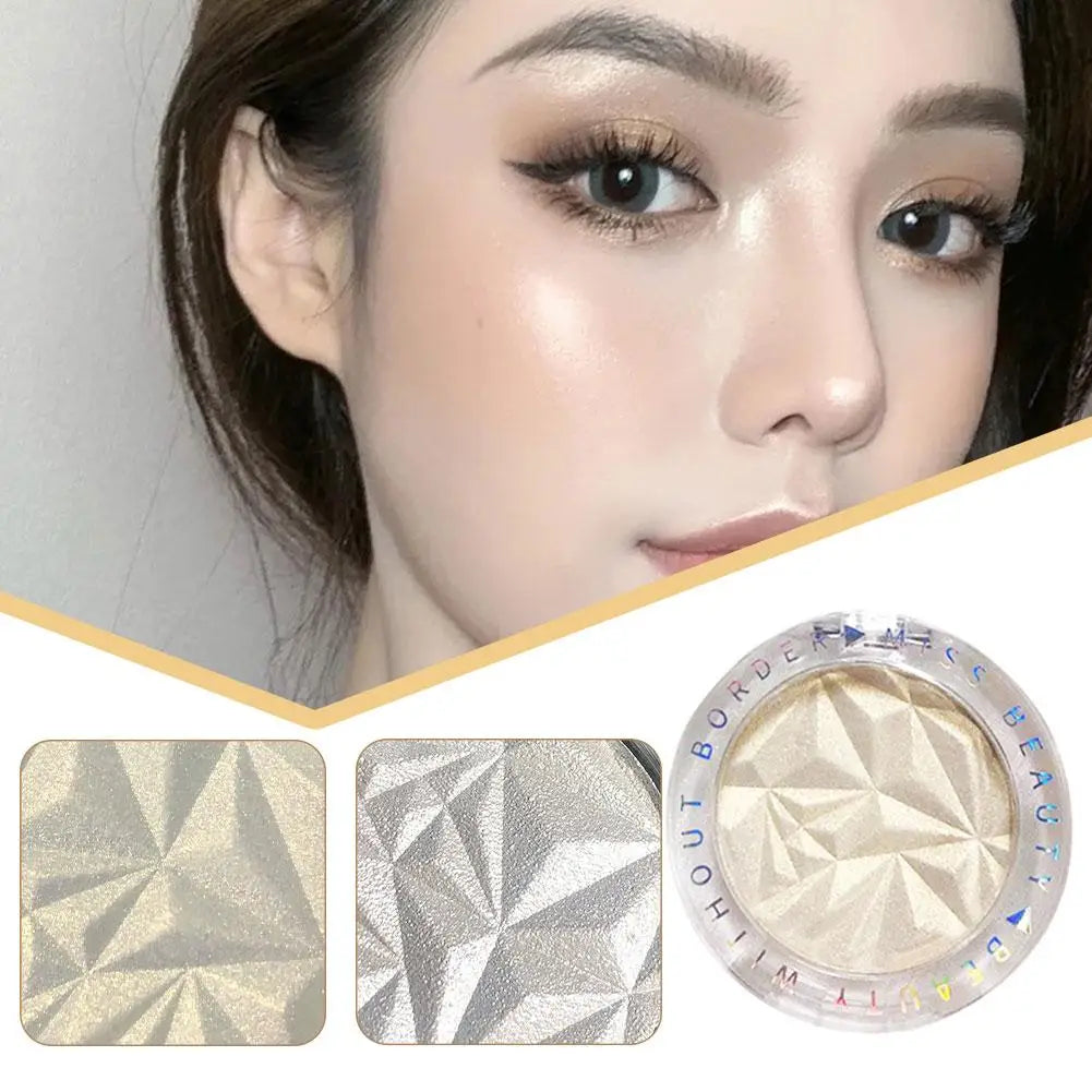 Galaxy Highlighter Powder Palette Glitter Diamond Shimmer Highlighter Face Contour Cosmetics Waterproof Lasting  Makeup