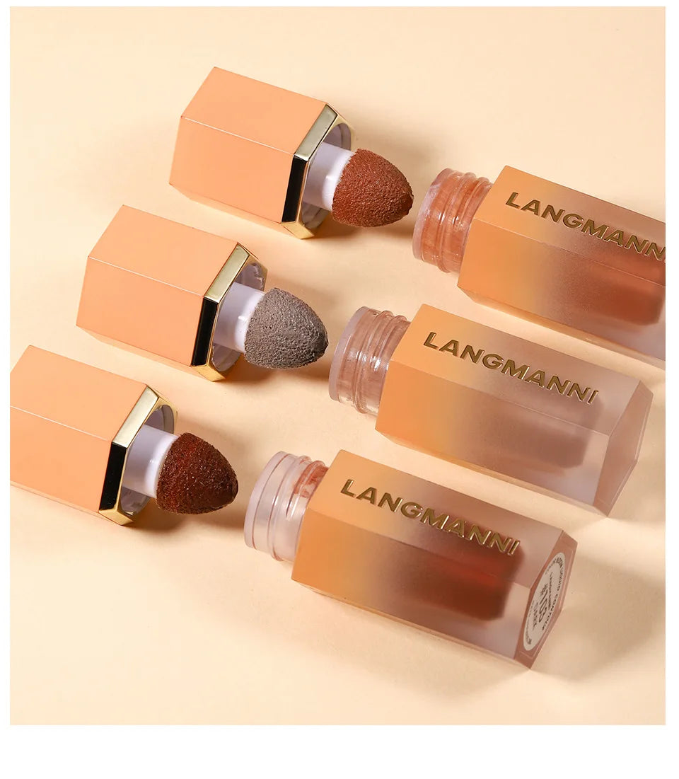 Langmanni Tri-Colour Liquid Contouring Facial Dimension Deepening Contouring Side Shadow Contouring Foundation Cosmetics Makeups