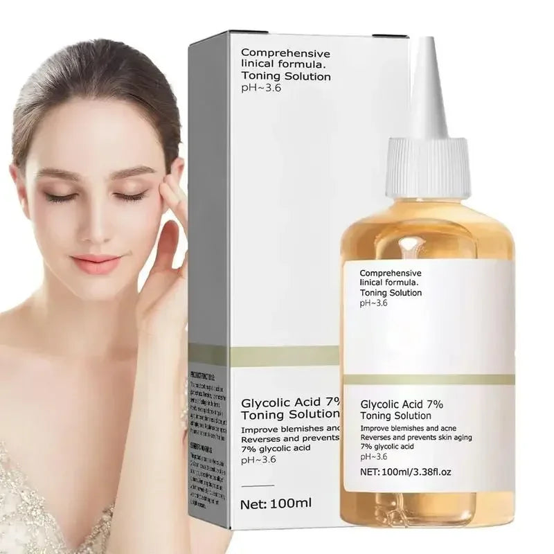 Glycolic Acid Toning Solution Lifting Wrinkles, Anti Acne Acid Toner