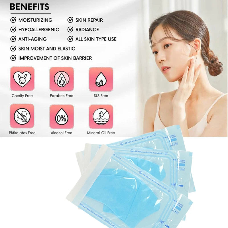 9/15pcs Soluble Collagen Face Mask Hydrolyzed Film Anti Aging Moisturizing Mask Fade Fine Lines Firming Lifting Gel Skin Care