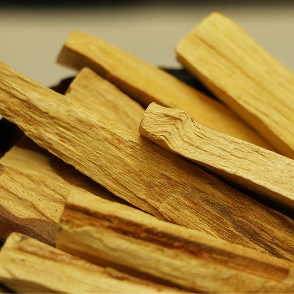 1-5pcs Palo Santo Natural Incense Sticks Wooden Smudging Stick Aromatherapy Burn Wooden Sticks No Fragrance No Smell