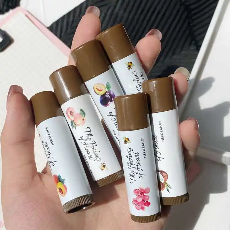 Fruity Lip Balm Moisturizing Lip Gloss Natural Nourishing Temperature Change Color Lipstick Cheap Makeup Cosmetics Lip Skin Care