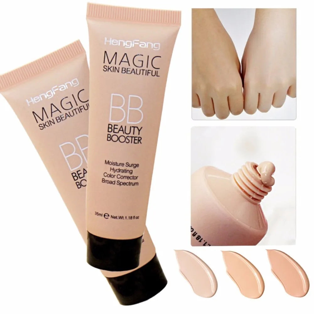 Natural Facial Foundation Cream BB Cream Whitening Base Set Sun Cream Lasting Waterproof Concealer Brightens Face Makeup