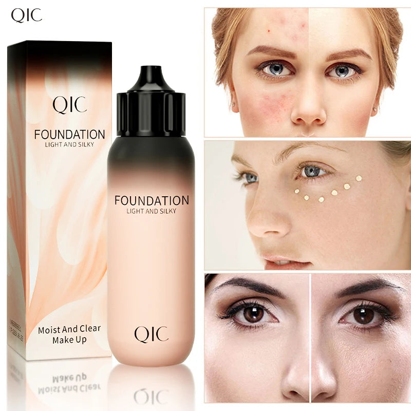 Matte Foundation Cream Concealer Full Coverage Moisturizing Face Dark Circle Liquid Long-lasting Eye Corrector Primer Makeup