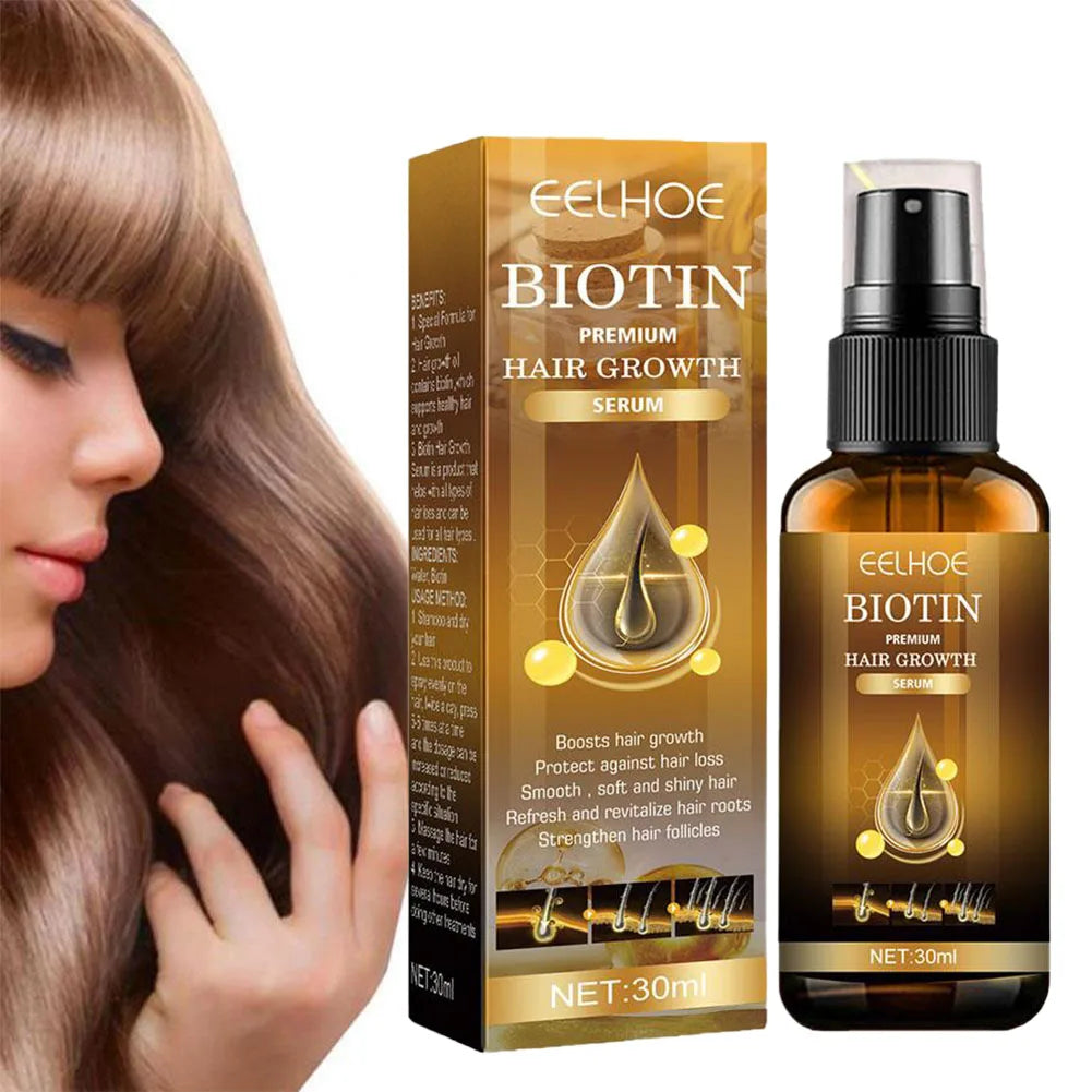 EELHOE Biotin Hair Serum For Man Women hair Growth Serum