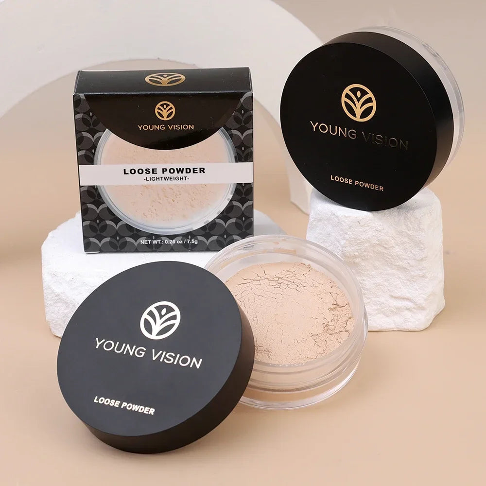 Matte Translucent Loose Powder Waterproof Oil-control Full Coverage Face Makeup Setting Finish Powder Korean Makeup Cosmetics