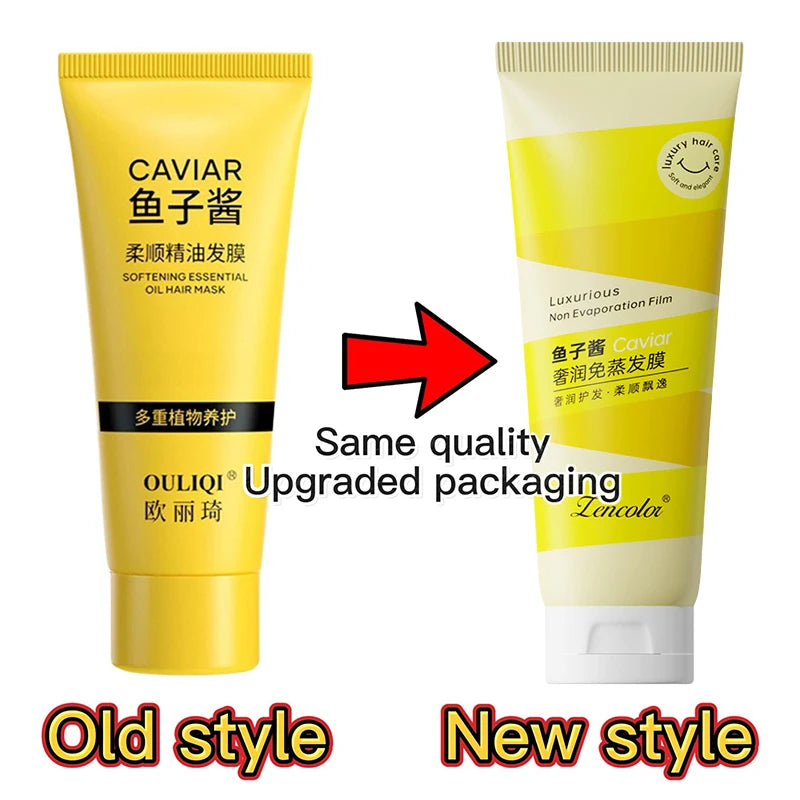 Caviar Hair Mask 5 Seconds Repair Damage Frizzy Smooth Hair Organic Keratin Straightening Restore Soft Nourish Magical Hair Care