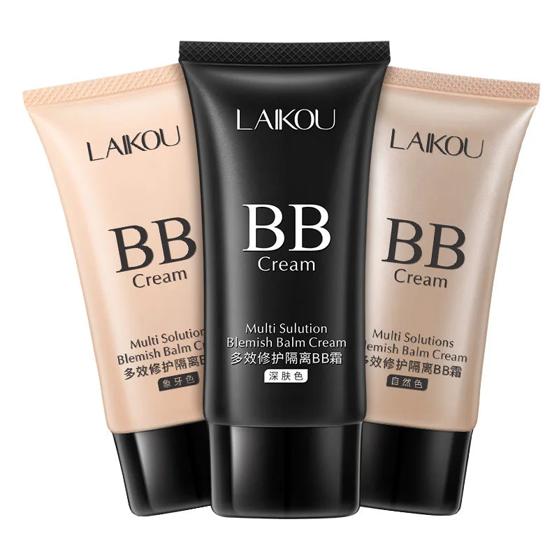 LAIKOU BB Cream Concealer Foundation Make Up Natural Dark Makeup Cosmetics Light Moisturizing Multi Sulution Blemish Balm Cream
