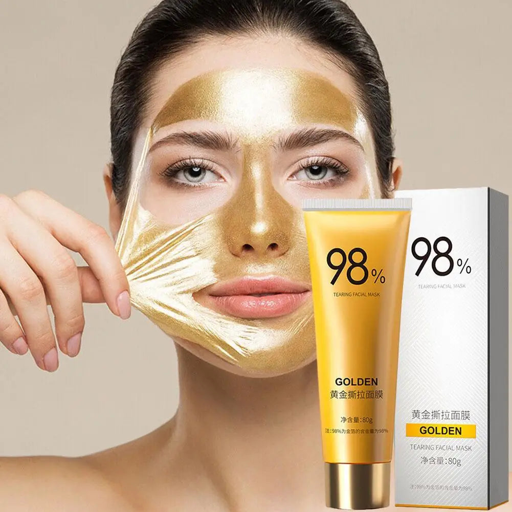 24K Gold Peel-Off Mask Collagen Anti Aging Wrinkle Lifting Firming Moisturises Deep Cleansing Fine Lines Mask For All Skin
