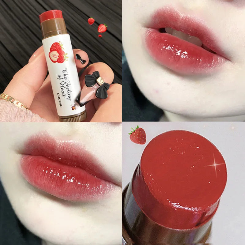 Fruity Lip Balm Moisturizing Lip Gloss Natural Nourishing Temperature Change Color Lipstick Cheap Makeup Cosmetics Lip Skin Care