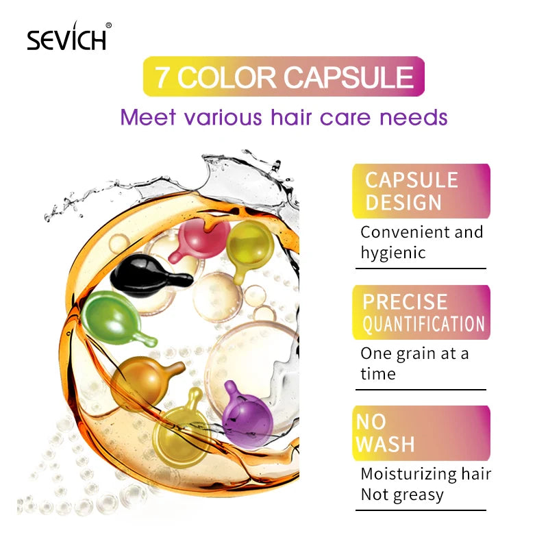 Hair Vitamin Capsule Keratin Silky Hair Serum Anti Hair Loss Repair Damaged Hair