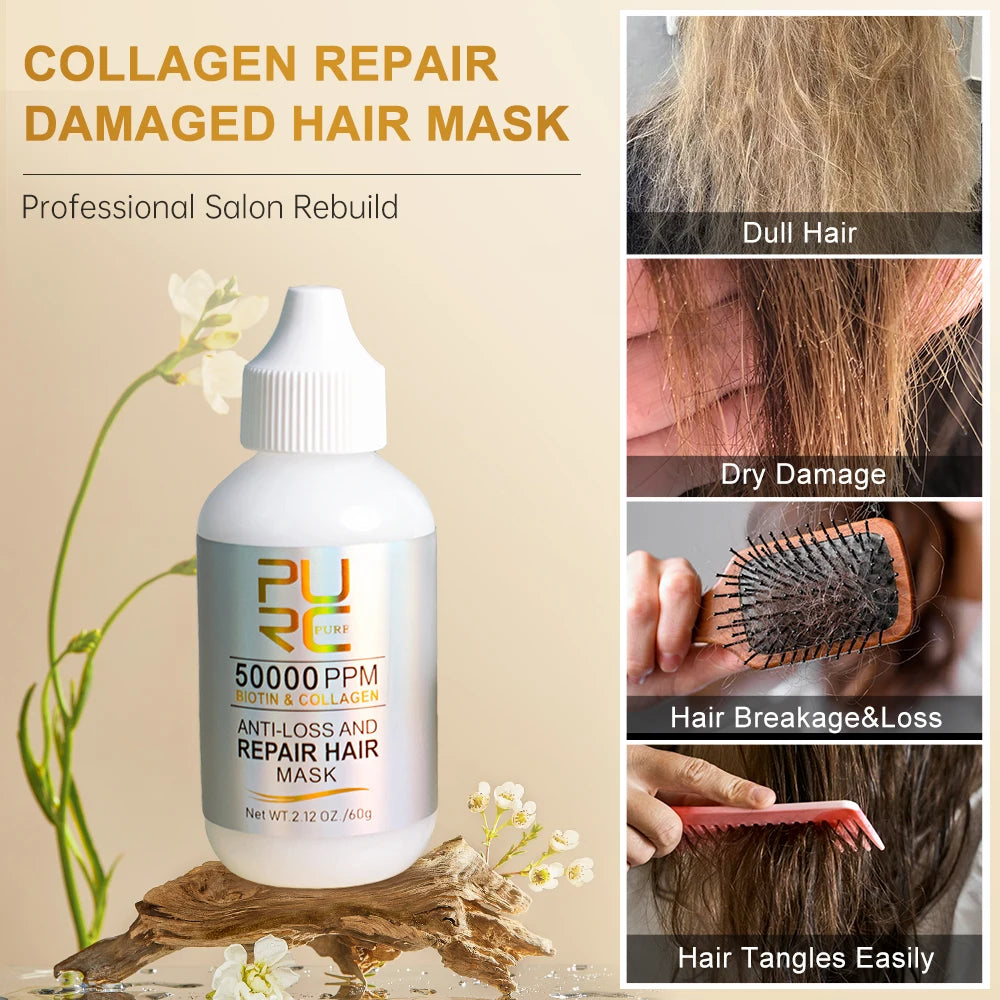 Collagen Keratin Hair Mask Professional Hair Loss Treatment