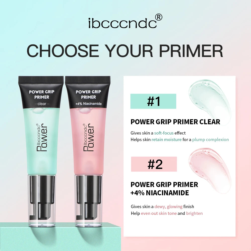 Power Grip Primer Colorless Gel-Based Hydrating Face Primer Evens Skin Makeup Base Invisible Pore