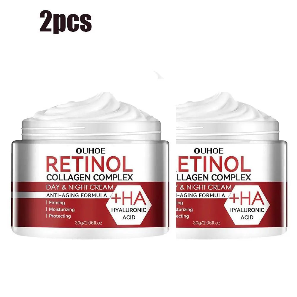 Retinol Face Cream With Vitamin C Hydrating Hyaluronic Acid Face Moisturizer Night And Day Cream Reduce Fine Lines Anti-Aging