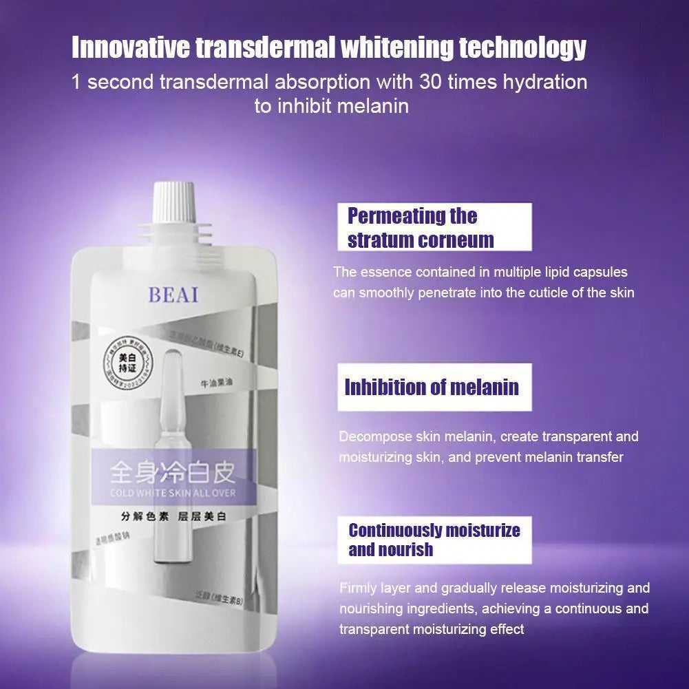 Hyaluronic Whitening Body Lotion Skin Brightening Care Cream Moisturise