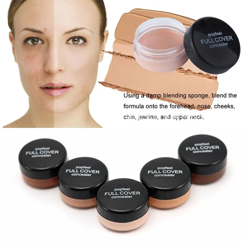 Hide Blemish Face Eye Lip Cream Concealer Makeup Foundation Professional Full Coverage Contour Base Make Up Concealer Cream hot