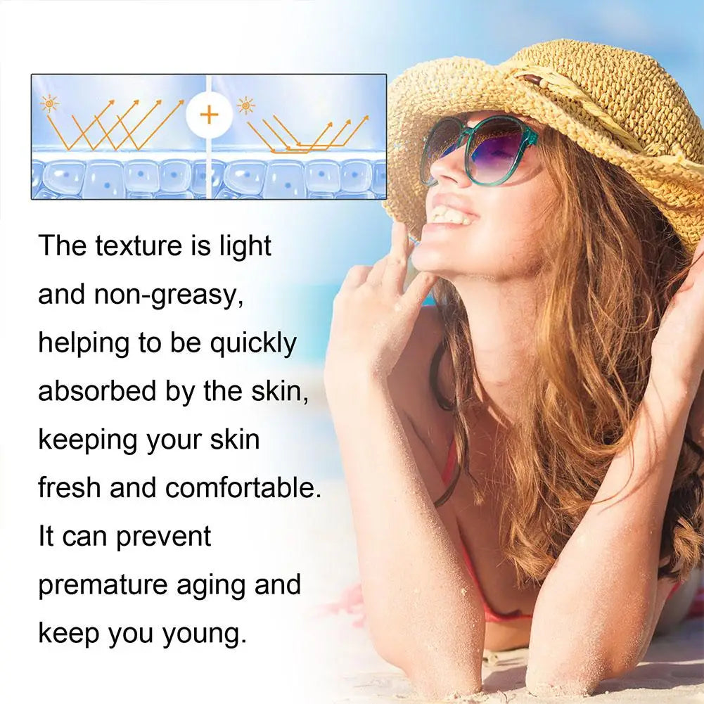 SPF 100 Waterproof Anti-Aging Sunscreen Cream UV Protector