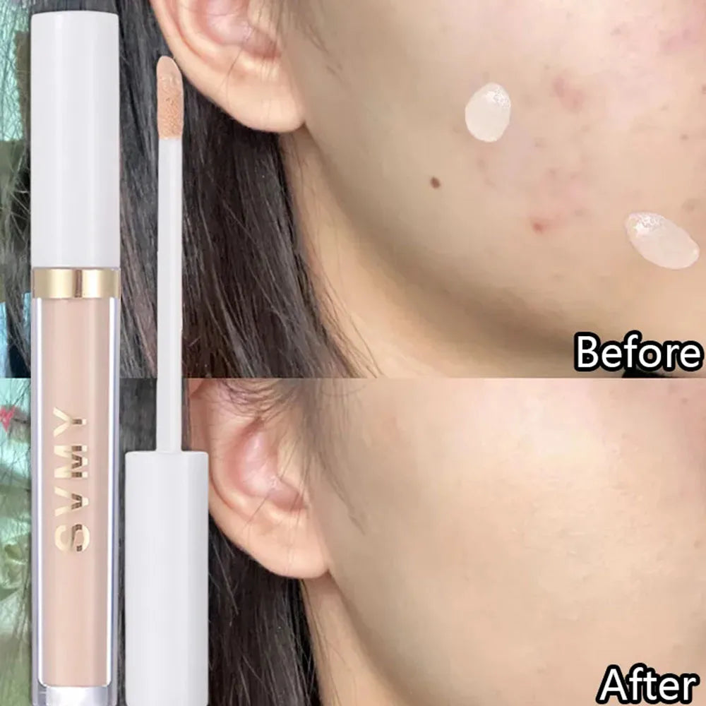 Concealer Liquid Foundation Matte Modify Skin Tone Brighten Cover Acne Spots Dark Circles Waterproof Moisturizing Base Makeup