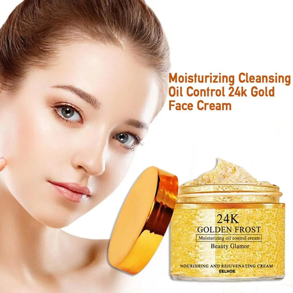 1PC 24K Gold Face Cream Firming Face Cream Lifting Neck Anti-Aging Remove Wrinkles Night Day Moisturizer 50/30/20g Oil Contral