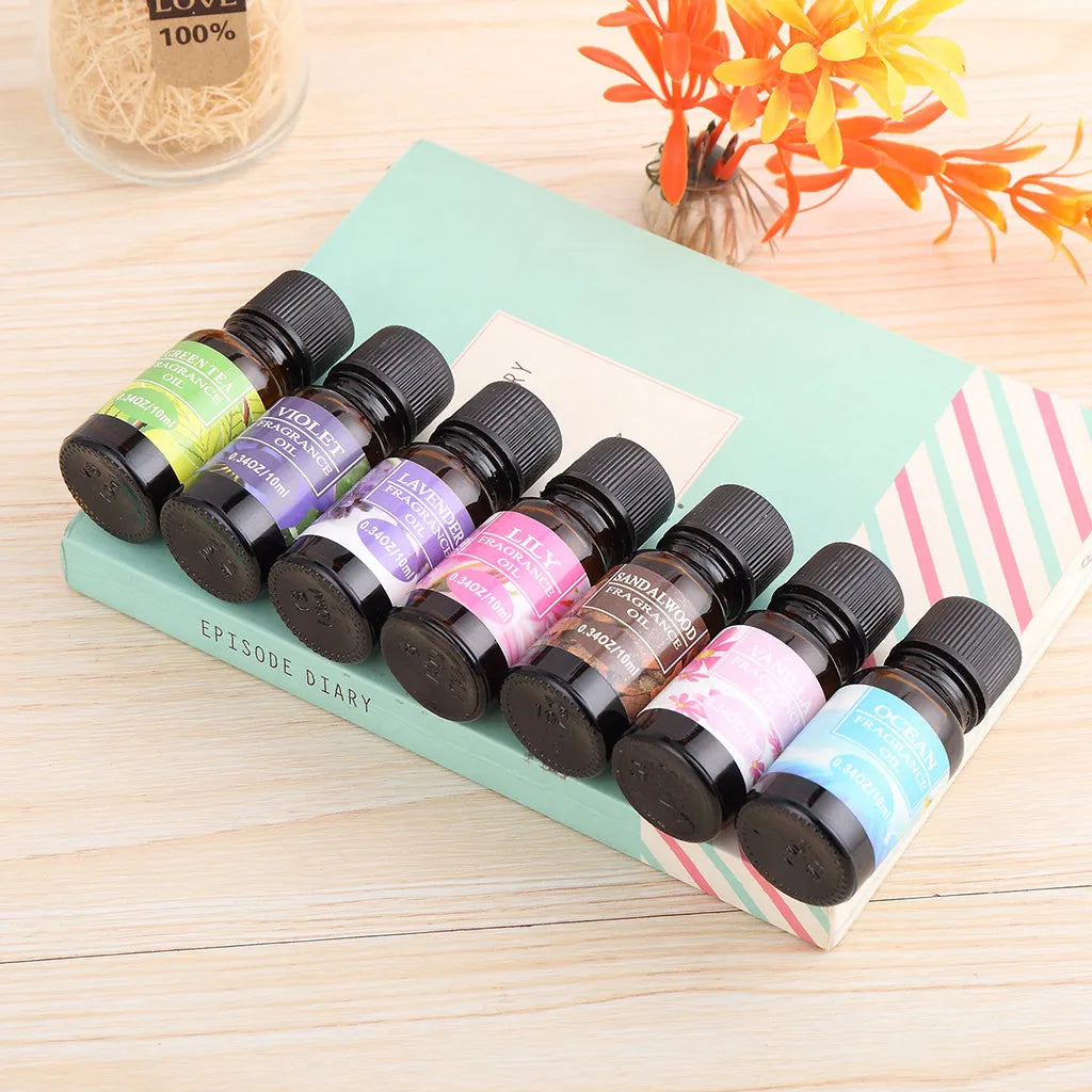 10ml Essential Aromatherapy 100% Pure Therapeutic Grade Water Soluble Oil Aroma For Humidifier Fragrance Lamp Aroma Diffuser