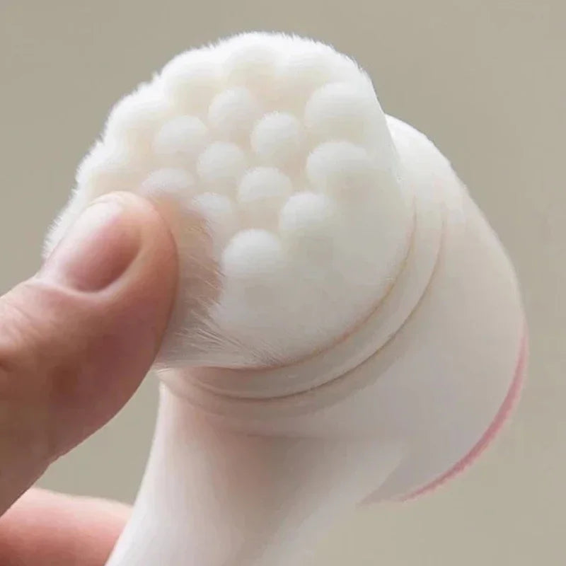 Double Sided Silicone  Bubble Skin Care Facial Cleaning  Brush