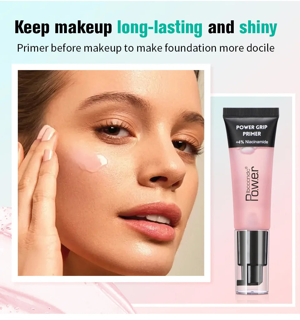 Power Grip Primer Colorless Gel-Based Hydrating Face Primer Evens Skin Makeup Base Invisible Pore