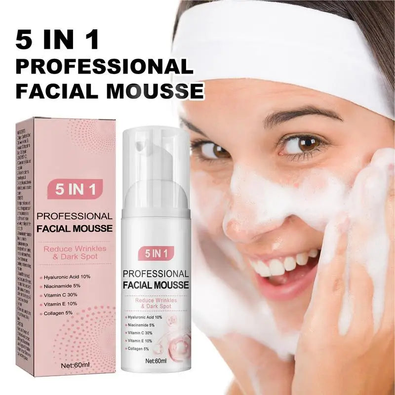 Facial Foam Cleansing   Mousse for Blackhead  removal and Oil Free  Face  Cleanser Timeless Clear   Skin Care