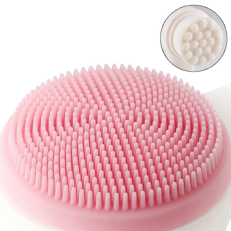 Double Sided Silicone  Bubble Skin Care Facial Cleaning  Brush