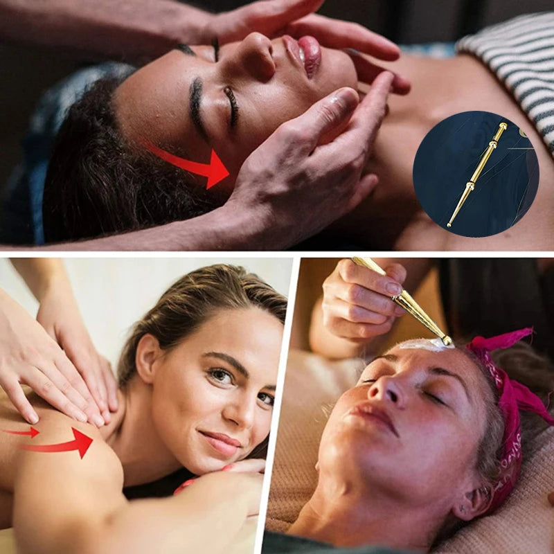 Face Sculpting Tool Eye Trigger Point Massage Pen Reflexology Massage SPA Therapy Stimulator Acupoint Massager Dredge Meridian