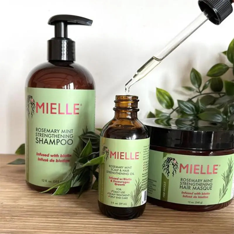 Mielle Organics Rosemary Mint Enhanced Hair Mask Essential Oil Strong Conditioner Moisturizing Repair Hair Growth Hair Care