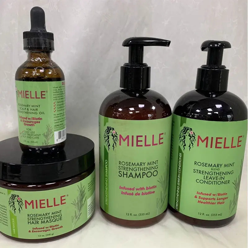 Mielle Organics Rosemary Mint Enhanced Hair Mask Essential Oil Strong Conditioner Moisturizing Repair Hair Growth Hair Care